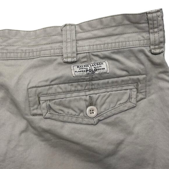 Polo Ralph Lauren Men‎ Cargo Shorts 42 Beige Outdoor Utility Rugged Hike Classic - Picture 5 of 11